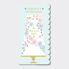 Floral wedding cake money wallet card — Congrats Newlyweds special gift by Rachel Ellen Designs