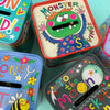 Purple Bees Kids Money Box Tin