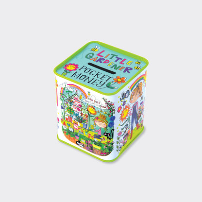 Little Gardener Kids Money Box Tin