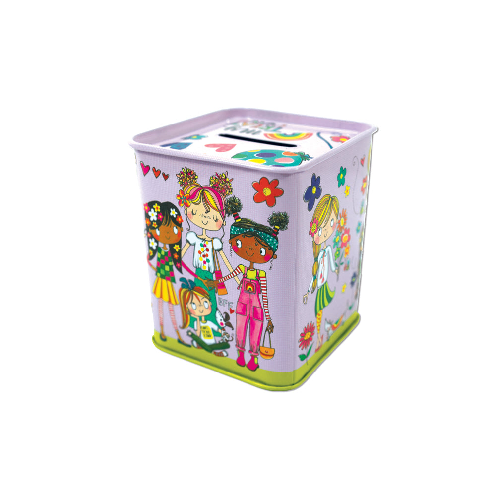 Treat Fund Friends Kids Money Box Tin