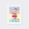 Mounted Limited Edition Print Yorkie's Haircut