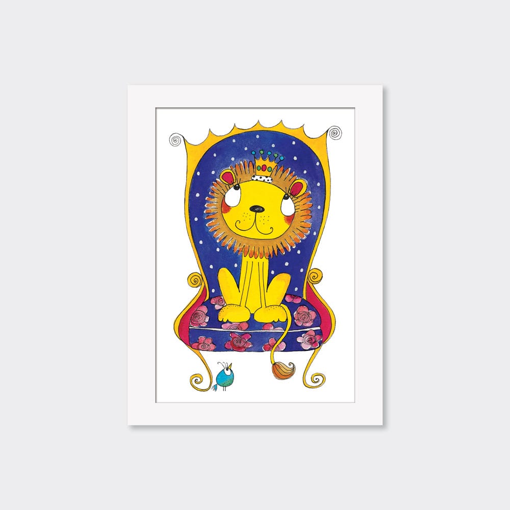 Mounted Limited Edition Print  Lion