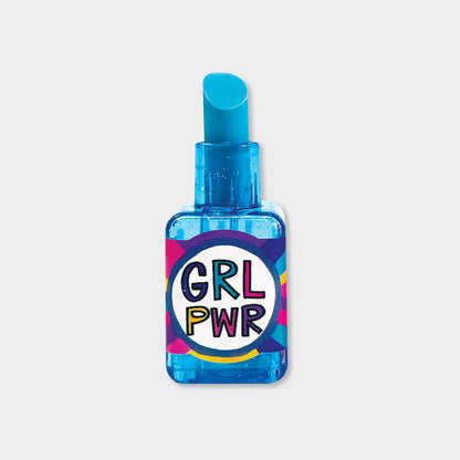 2-in-1 Eraser &amp; Sharpener - Blue Nail Polish Design