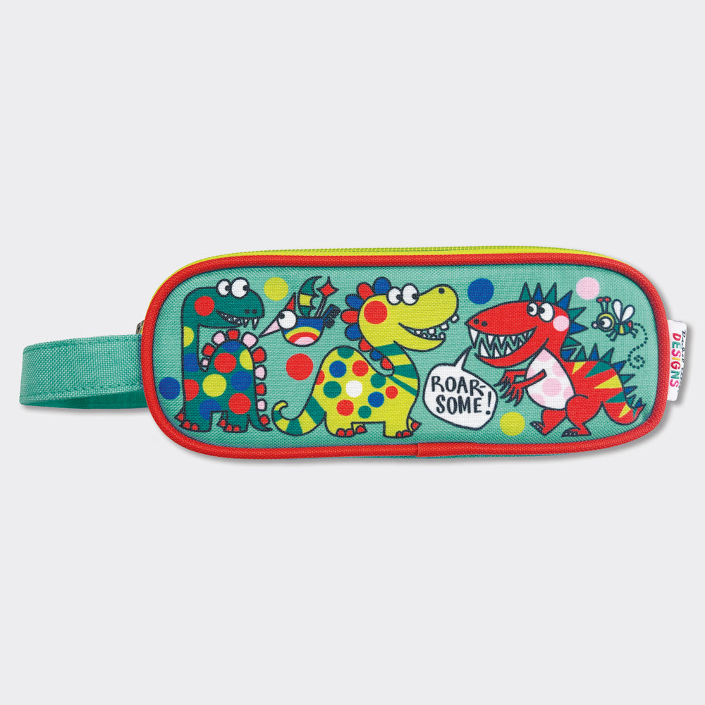Double Zip Pencil Case With Handle - &