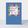 Birthday card featuring a square design by Rachel Ellen Designs