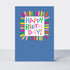 Birthday card featuring a square design by Rachel Ellen Designs