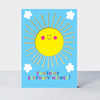 Birthday card featuring a sun design by Rachel Ellen Designs