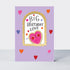 Birthday card featuring a love heart design by Rachel Ellen Designs