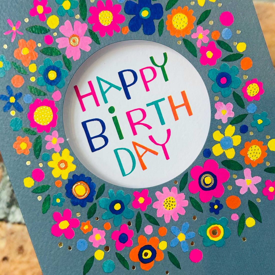 Peep - Happy Birthday Card/Floral