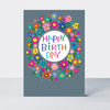 Birthday card featuring a floral design by Rachel Ellen Designs
