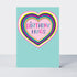 Birthday card featuring a heart design by Rachel Ellen Designs