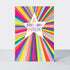 Birthday card featuring a starburst design by Rachel Ellen Designs