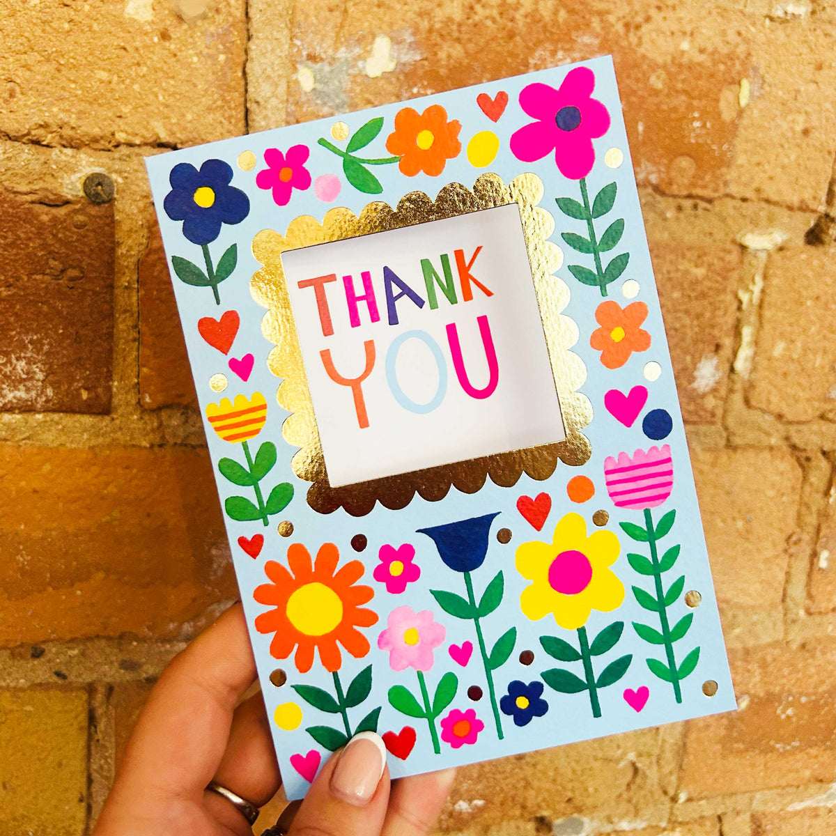 Peep - Thank You Card/Flowers