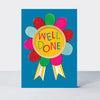 Well done card featuring a rosette design by Rachel Ellen Designs