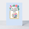 Wedding day card featuring a heart design by Rachel Ellen Designs