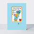 New baby boy card featuring a bear design by Rachel Ellen Designs