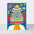 Birthday card featuring a rocket design by Rachel Ellen Designs