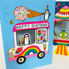 Peep - Happy Birthday Card/Ice Cream Van