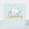 Peony - Christening Day Card - Church Floral