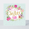 Peony - To a lovely Sister - Birthday Card