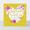 Peony - Amazing Auntie- Happy Birthday Card