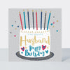 Peony - Husband Happy  Birthday Card