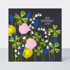 Paper Petals - Big Birthday Love Card - Paper Cut Spring Petals & Bee