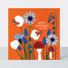 Paper Petals - Happy Birthday Card - Paper Cut Petals, Toadstools & Butterflies