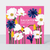 Paper Petals - Daughter Birthday Card - Paper Cut Poppies & Ladybirds