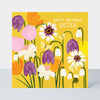 Paper Petals - Sister Birthday Card - Paper Cut Petals