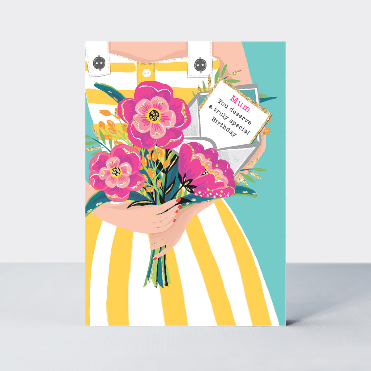 Piccolo - Mum Birthday Card/Dress &amp; Flowers