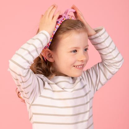 Bow Headband - Love Hearts
