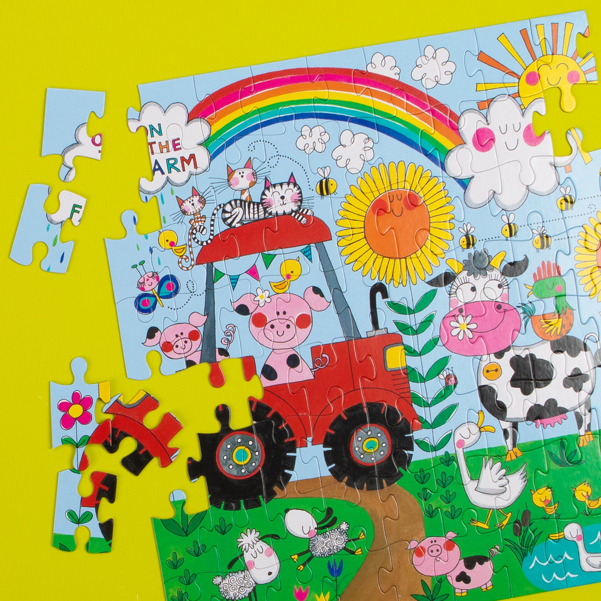 Kids Jigsaw Puzzle - On The Farm - 80 Pieces