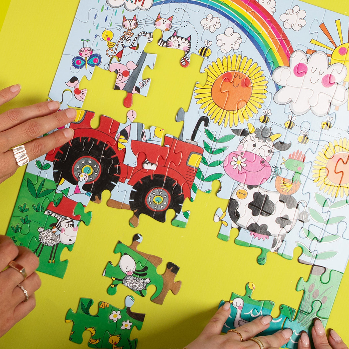 Kids Jigsaw Puzzle - On The Farm - 80 Pieces
