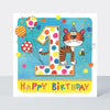 Rhubarb - Age 1 Boy/Tiger birthday card
