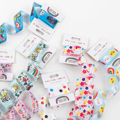 Printed Gift Wrapping Ribbon - Sunny Days