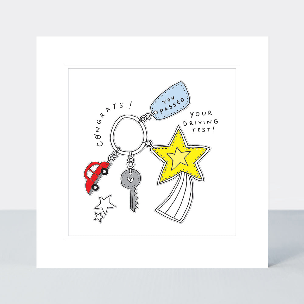 Pocket Rocket - Passed Driving Test - Greetings Card