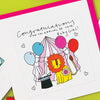 Pocket Rocket - Baby Girl Congratulations Card Circus