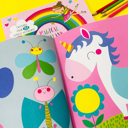 Sticker Scene and Colouring Activity Book - Magical Fairyland