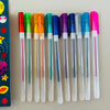 Scented Glitter Gel Pens - Moon & Rocket