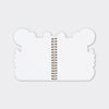 Leopard Shaped Wire Bound Notebook | Gold Foil