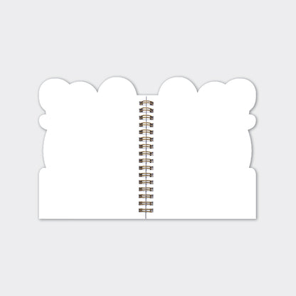 Snappy Crocodile Shaped Wire Bound Notebook | Gold Foil