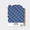 Cheerful Flower Shaped Wire Bound Notebook | Gold Foil & Bees
