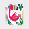 Flamazing Flamingo Shaped Wire Bound Notebook | Gold Foil