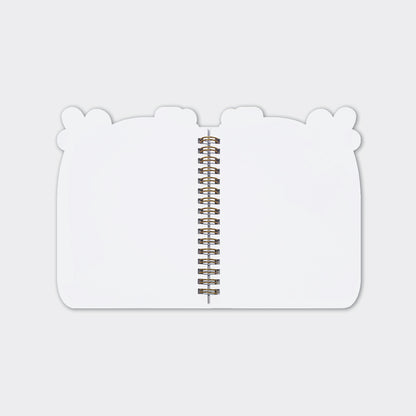 Flamazing Flamingo Shaped Wire Bound Notebook | Gold Foil