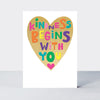 Shine - Kindness begins with you - Greetings Card