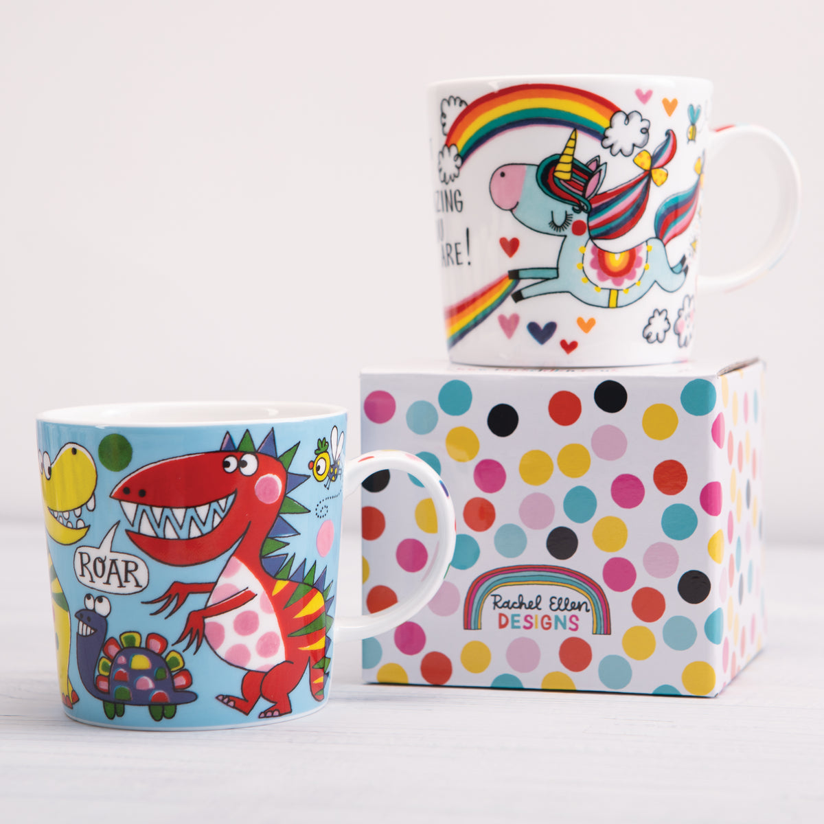 Boxed Bone China Mug - Dinosaur