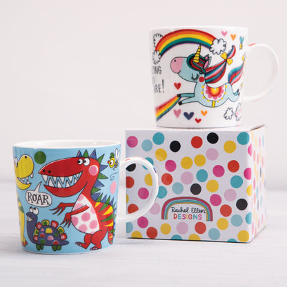 Boxed Bone China Mug - Dinosaur