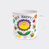 Boxed Bone China Mug - Bee Happy!