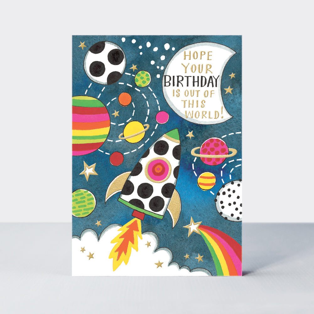 Spot - Out Of This World Birthday Rocket  - Birthday Card